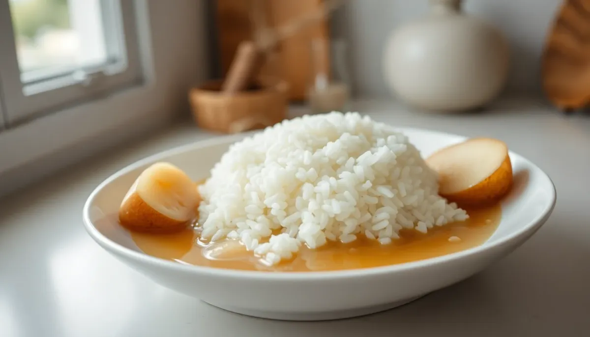 Repas léger et facile à digérer à J-7 avant un marathon : riz blanc et pommes de terre vapeur