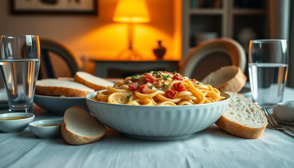 Repas de charge glucidique J-3 à J-1 avant marathon : pâtes blanches, pain blanc et hydratation