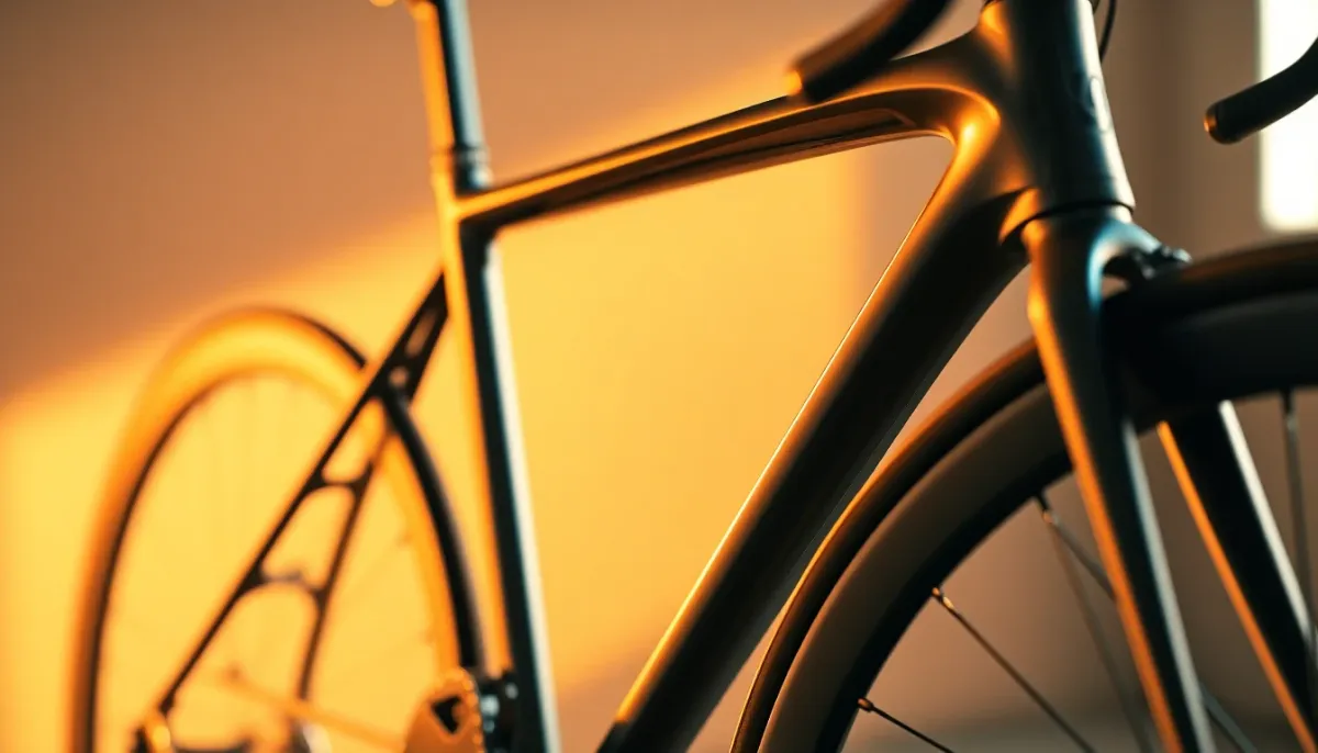 Gros plan détaillé montrant les différences de géométrie entre un vélo de route, un vélo de triathlon et un vélo CLM